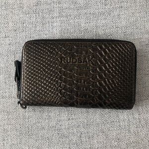 Rudsak leather snake embossed wallet